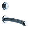 P512S kit tc lavabo temporisé mécanique bec long pour cloison de 1,5 à 200 mm