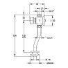 Kit urinoir mécanique temporisé P12 NEO en ligne, DURAVIT JD ROCA SEL