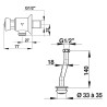 Kit urinoir mécanique temporisé P12 NEO en ligne, DURAVIT Stark