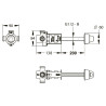 Alpa Mitigeur de douche temporisé cloison longue 220mm