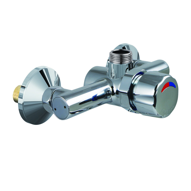 Alpa Mitigeur de douche temporisé applique, monobloc, sortie haute