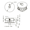 PREST BOX Mitigeur thermostatique de douche temporisé tactile encastré pile
