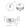 PREST BOX Mitigeur thermostatique de douche temporisé tactile encastré secteur
