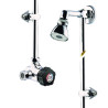 Alpa Mitigeur de douche temporisé applique, kit pomme orientable sans raccord bn