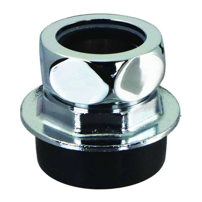Nez de jonction pour chasse Ø 53 à 54mm pour tube Ø 32mm chromé