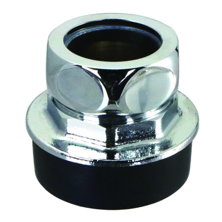 Nez de jonction pour chasse Ø 55 à 57mm pour tube Ø 32mm chromé