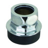 Nez de jonction pour chasse Ø 58 à 60mm pour tube Ø 32mm chromé