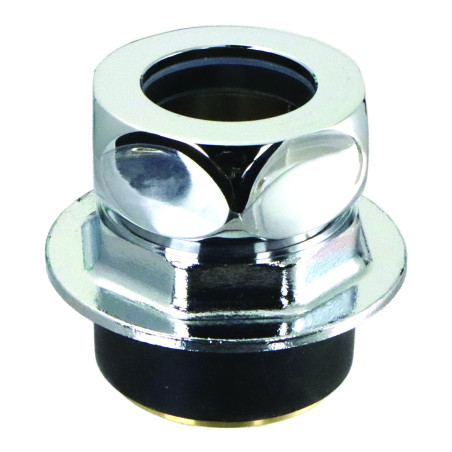 Nez de jonction pour chasse Ø 47 à 49mm pour tube Ø 28mm chromé