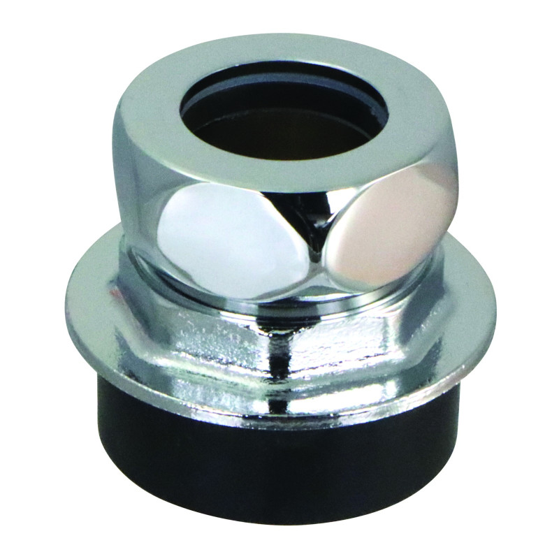 Nez de jonction pour chasse Ø 53 à 54mm pour tube Ø 28mm chromé