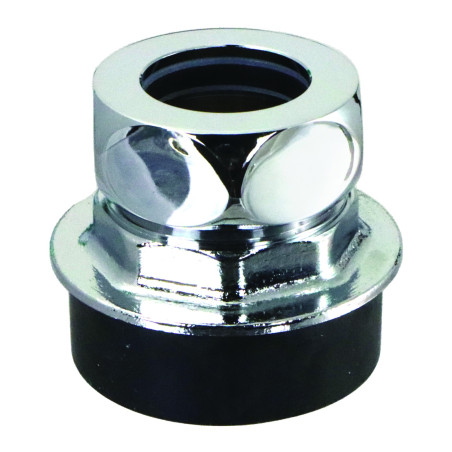 Nez de jonction pour chasse Ø 55 à 57mm pour tube Ø 28mm chromé