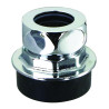 Nez de jonction pour chasse Ø 55 à 57mm pour tube Ø 28mm chromé