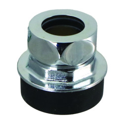 Nez de jonction pour chasse Ø 58 à 60mm pour tube Ø 28mm chromé
