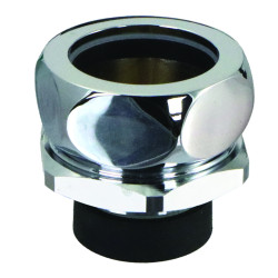 Nez de jonction pour chasse Ø 33 à 34mm pour tube Ø 32mm chromé