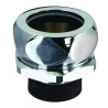 Nez de jonction pour chasse Ø 33 à 34mm pour tube Ø 32mm chromé
