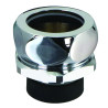 Nez de jonction pour chasse Ø 35 à 36mm pour tube Ø 32mm chromé