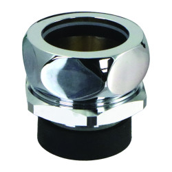 Nez de jonction pour chasse Ø 37 à 39mm pour tube Ø 32mm chromé