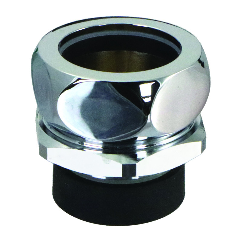 Nez de jonction pour chasse Ø 37 à 39mm pour tube Ø 32mm chromé