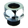 Nez de jonction pour chasse Ø 33 à 34mm pour tube Ø 28mm chromé