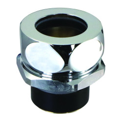 Nez de jonction pour chasse Ø 35 à 36mm pour tube Ø 28mm chromé