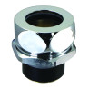 Nez de jonction pour chasse Ø 35 à 36mm pour tube Ø 28mm chromé