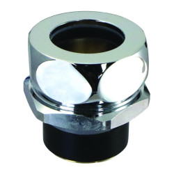 Nez de jonction pour chasse Ø 37 à 39mm pour tube Ø 28mm chromé