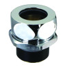 Nez de jonction pour chasse Ø 37 à 39mm pour tube Ø 28mm chromé