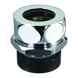 Nez de jonction pour chasse Ø 40 à 41mm pour tube Ø 28mm chromé