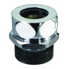 Nez de jonction pour chasse Ø 40 à 41mm pour tube Ø 28mm chromé