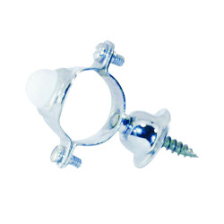 Collier de fixation avec butoir caoutchouc et rosace pour tube 28mm pour P1000