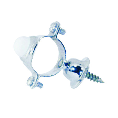 Collier de fixation avec butoir caoutchouc et rosace pour tube 28mm pour P1000