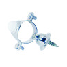 Collier de fixation avec butoir caoutchouc et rosace pour tube 28mm pour P1000
