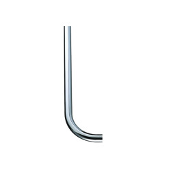 Tube de chasse coudé 32mm 520x170mm en laiton chromé pour Eyrem/Eclair/Eclair XL