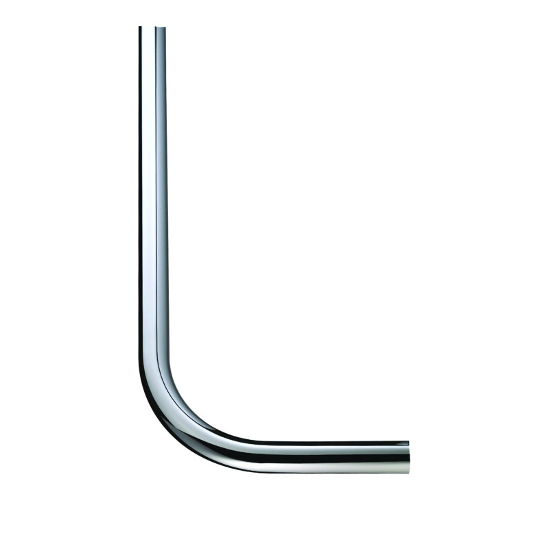 Tube de chasse coudé 28mm, 520x200mm en laiton chromé pour P1000/P1000 XL