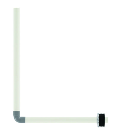 Tube de chasse coudé 28mm en PVC en 4 parties collables pour P1000/P1000 XL