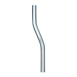 Tube de chasse 32mm pour vidoir, contre-coudé 500mm en laiton chromé