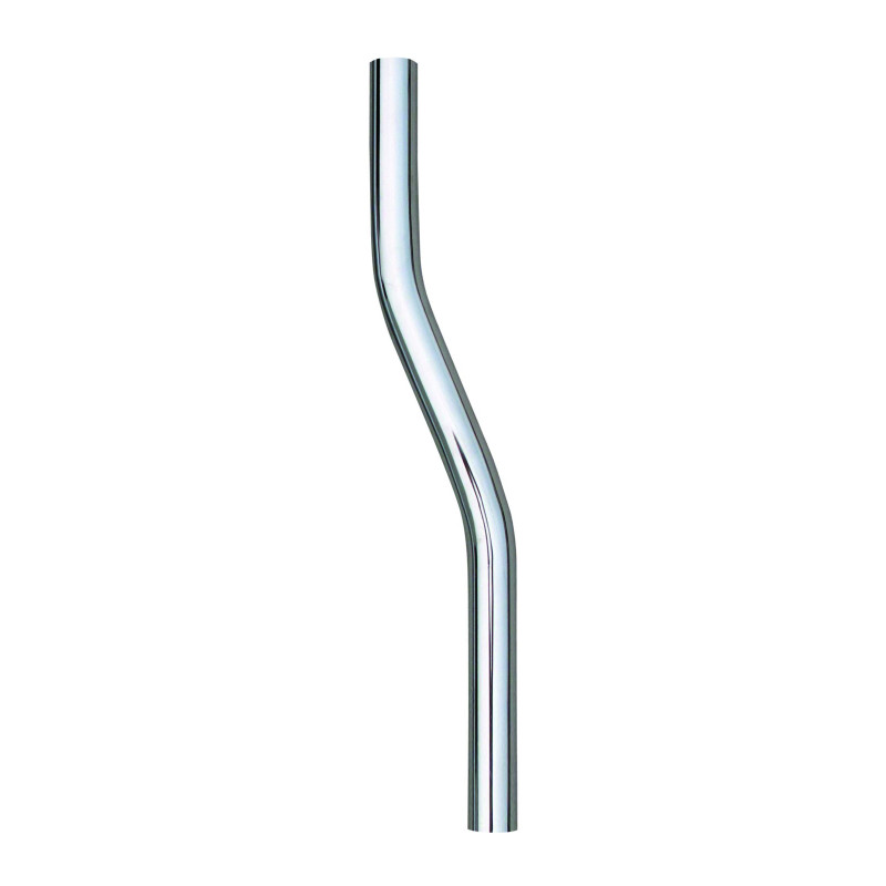 Tube de chasse 32mm pour vidoir, contre-coudé 500mm en laiton chromé