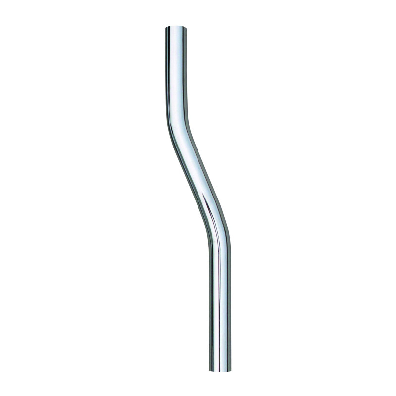 Tube de chasse 28mm pour vidoir contre-coudé 500mm en laiton chromé