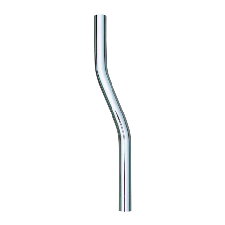 Tube de chasse 28mm pour vidoir contre-coudé 500mm en laiton chromé