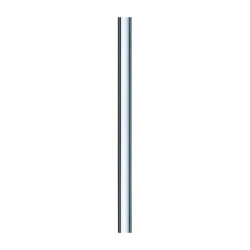 Tube de chasse 32mm pour vidoir, droit 500mm en laiton chromé