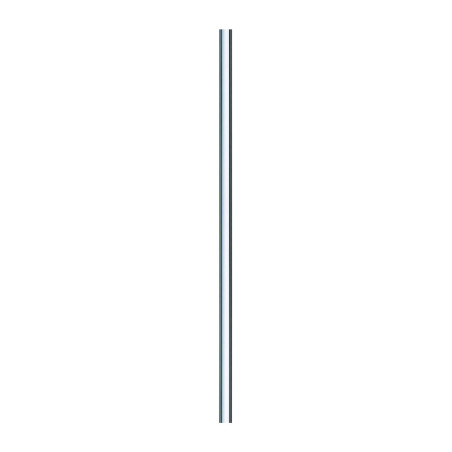 Tube de chasse 32mm pour siège à la turque, droit 1000mm en laiton chromé