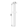 Tube de chasse 32mm pour siège à la turque, droit 1000mm en laiton chromé