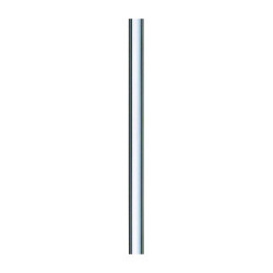 Tube de chasse 28mm pour vidoir, droit 500mm laiton chromé P1000/P1000 XL