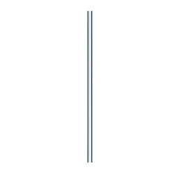 Tube de chasse 28mm pour siège à la turque, droit 1000mm en laiton chromé