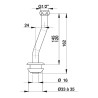 Tube équipé pour urinoir Sam (Duravit)