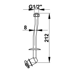 Tube équipé pour urinoir Amigo 3645 (Allia)