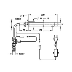 Prestorizon robinet simple en tc sur secteur chrome