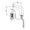 VOLTA Robinet simple sur plage 3 l/min secteur 230V CHROME avec RA