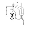 VOLTA Robinet simple sur plage 3 l/min secteur 230V CHROME