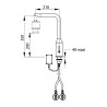 P5750 mitigeur électronique haut sur plage 8 l/min pile . Base tournante