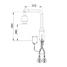 P5750 mitigeur électronique haut sur plage 8 l/min pile . Base fixe. Start/Stop
